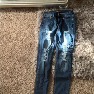 Express ripped jeans